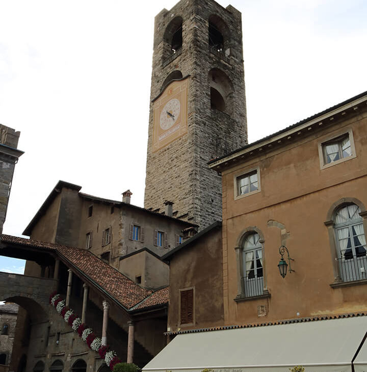Bergamo fellegvár főtér